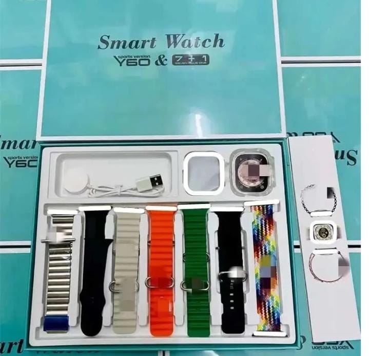 Y60 7+1 smartwatch 7 strap smart watch