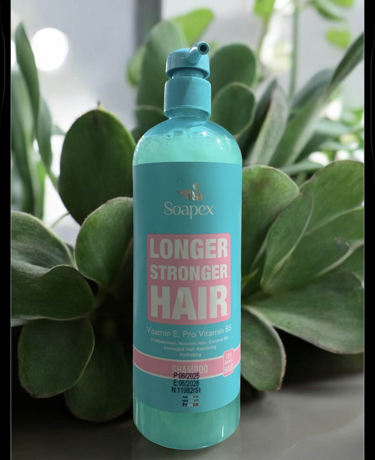 Soapex importend longer stronger hair shampoo