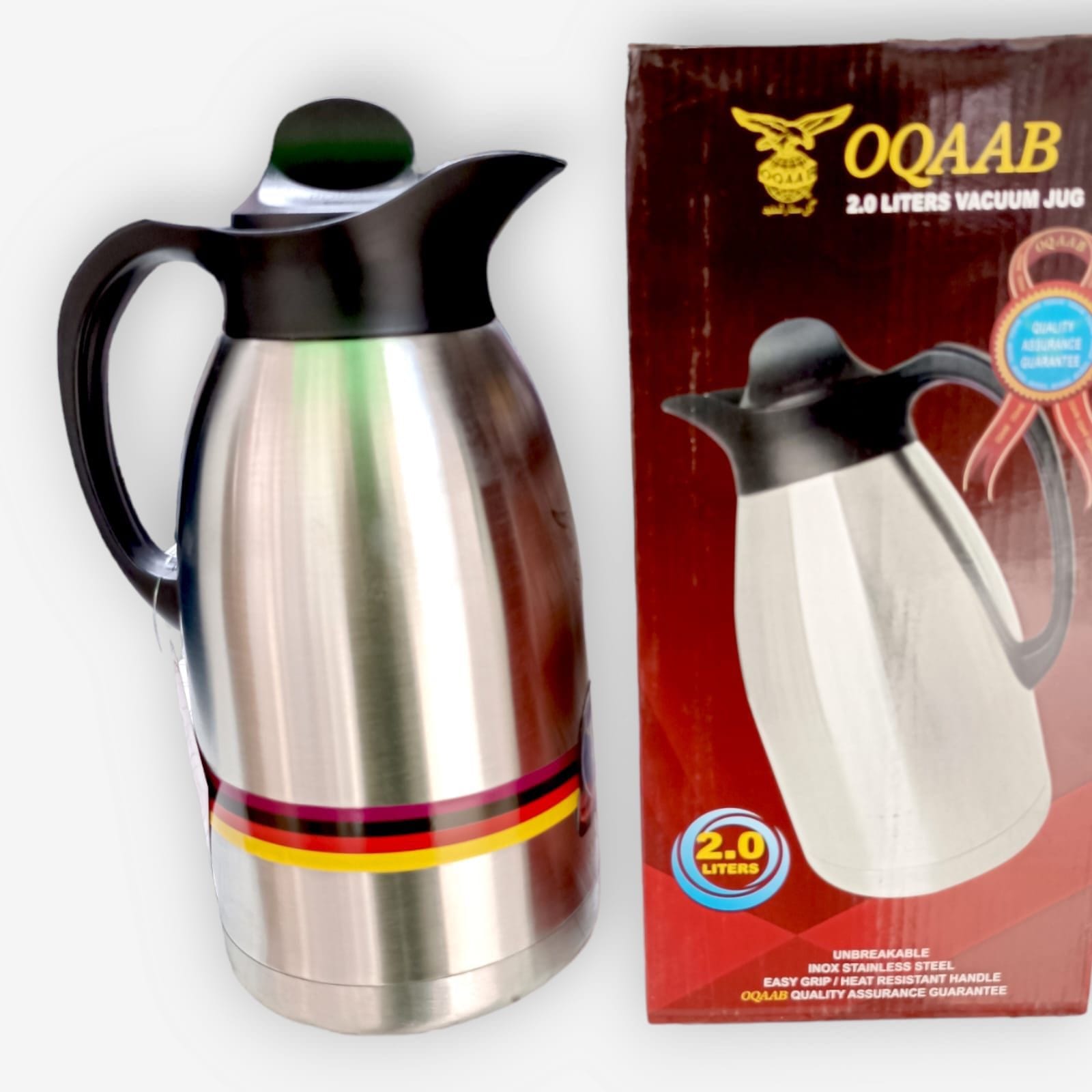 Oqaab vacuum jug 2 liter 24 hours hot and cold