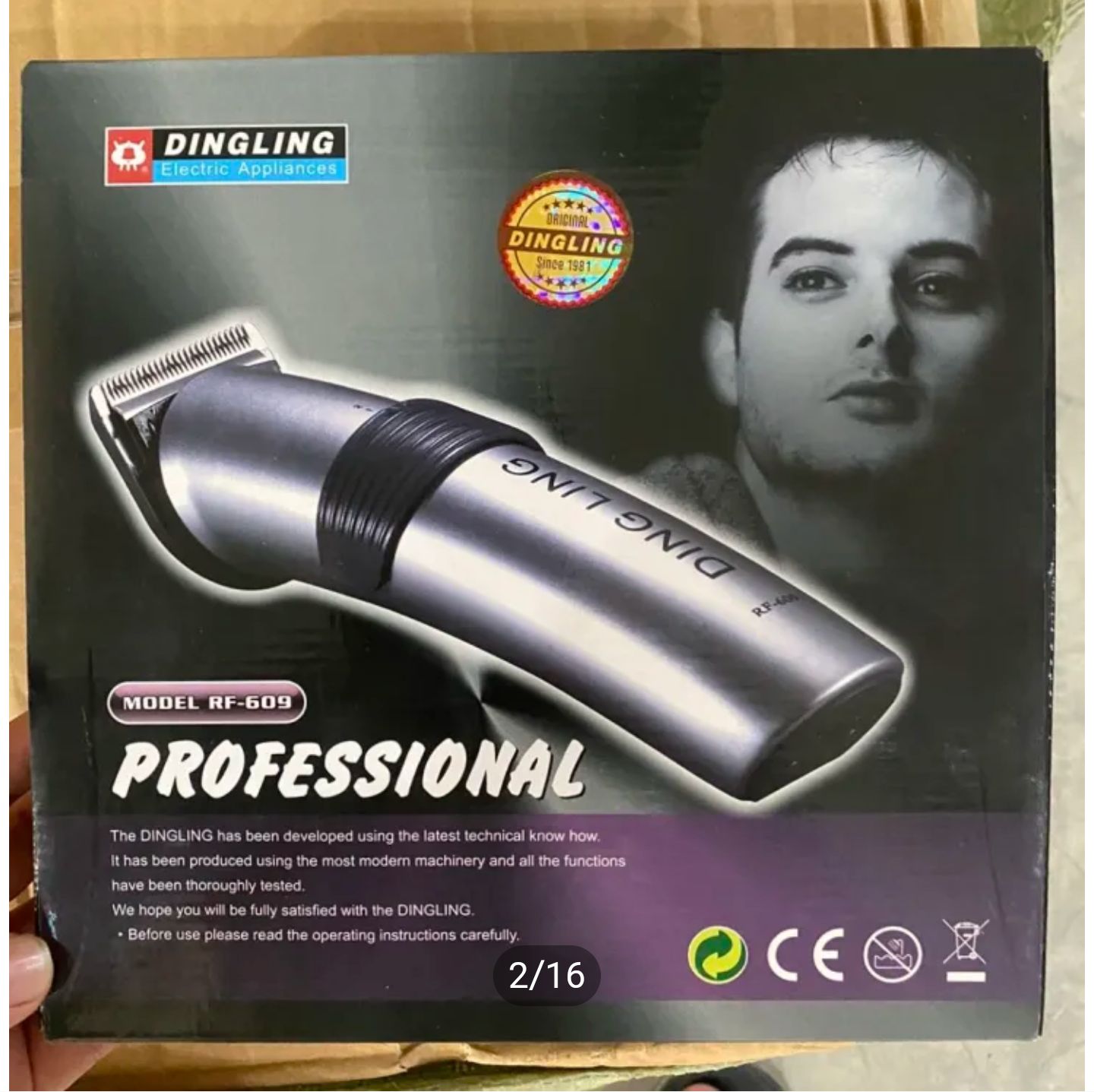 Original Dingling Professional Hair Trimmer For Man RF-609